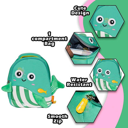 Design Bag for Pre-Schoolers Kids, Water Resistant Mini Backpack for Kids, Lightweight Small Size Bag for Play School & Nursery Kids, Picnic Bag, 1-4 Years (Pack of 1)