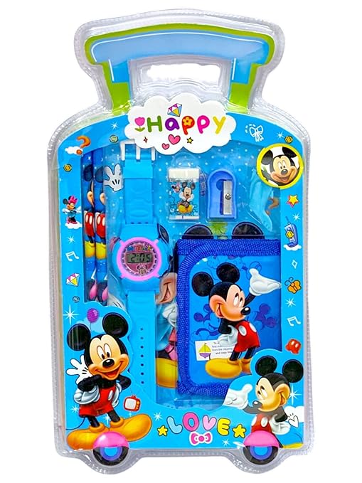 Stationery Set for Boys & Girls | 7-in-1 Combo Kit | Perfect Birthday & Return Gift for Kids (Pack of 6)