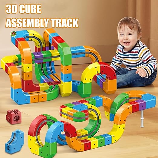 3D Electric Train Set with Flexible Tracks | STEM Learning Toy for Kids (Ages 3-8)