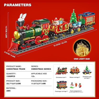 Christmas Train Building Blocks for Kids – Festive Fun & Creativity