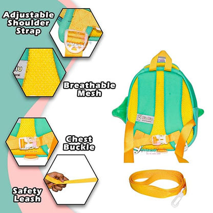 Design Bag for Pre-Schoolers Kids, Water Resistant Mini Backpack for Kids, Lightweight Small Size Bag for Play School & Nursery Kids, Picnic Bag, 1-4 Years (Pack of 1)