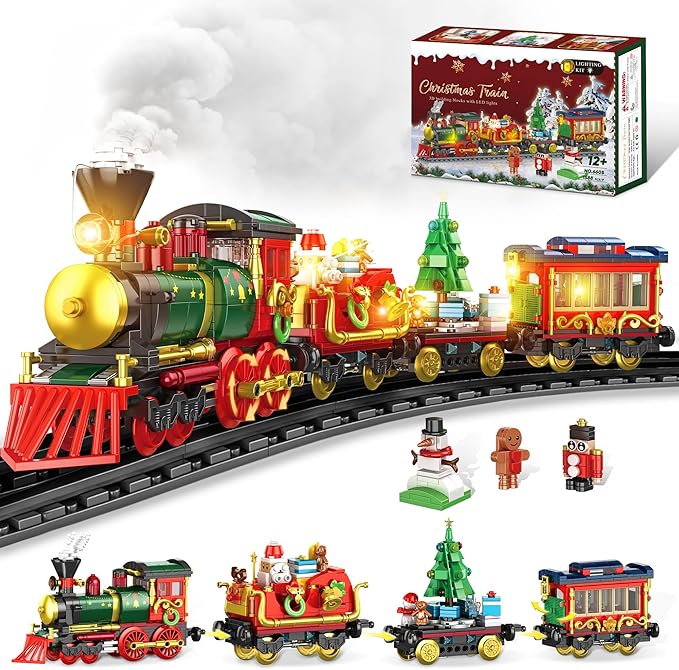Christmas Train Building Blocks for Kids – Festive Fun & Creativity