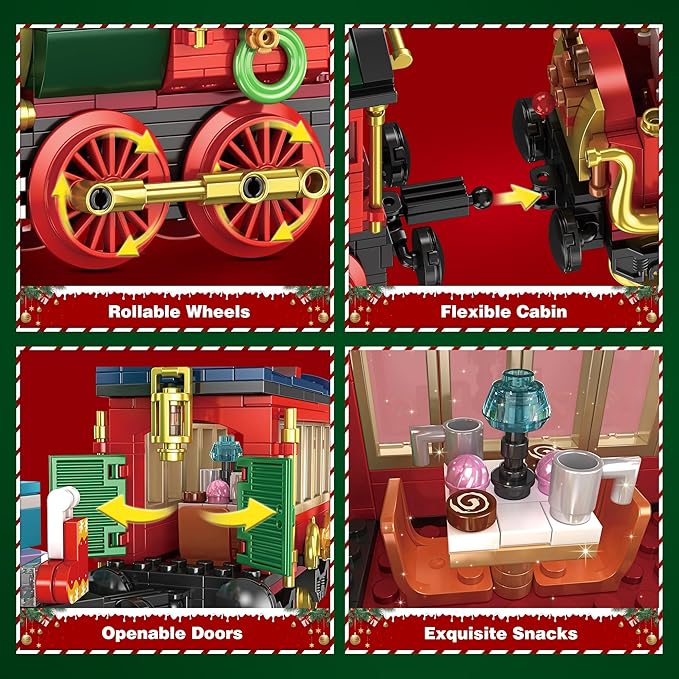 Christmas Train Building Blocks for Kids – Festive Fun & Creativity