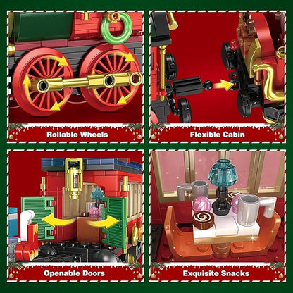 Christmas Train Building Blocks for Kids – Festive Fun & Creativity