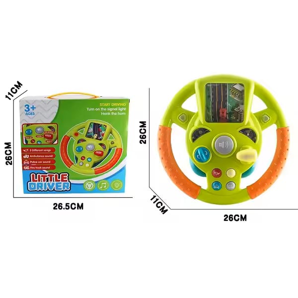 🚗 Children’s Steering Wheel Toy – Electric Baby Stroller Simulation & Early Education Puzzle Game 🚗