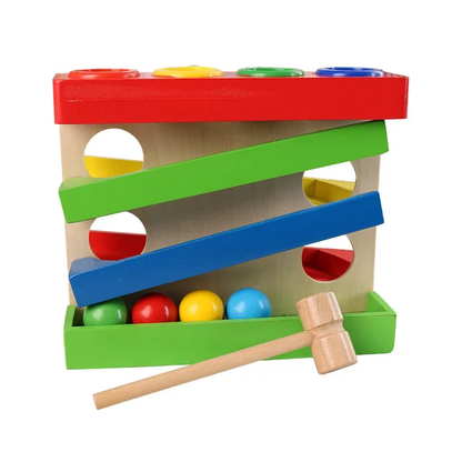 Four play hammer ball game