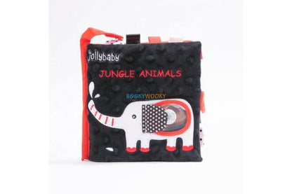Black White Red Jungle Animals Cloth Book