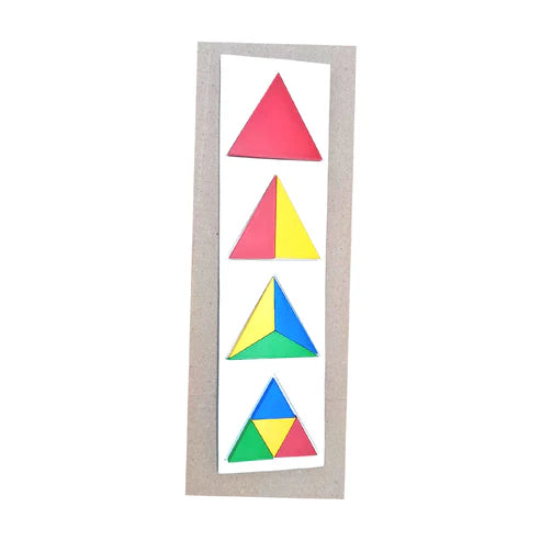 Wooden Fraction of Triangle Board Toy