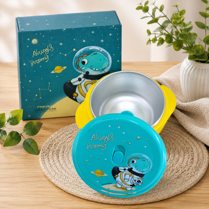1200ML Kids Tiffin Box with Stainless Steel Compartments