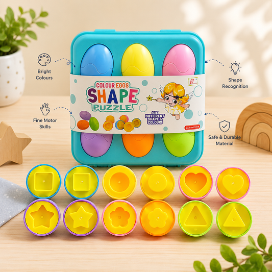 Colour Matching Eggs Shape Puzzle Toy for Kids