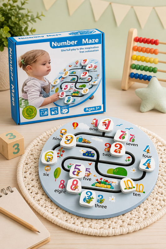 Number Maze Learning Board
