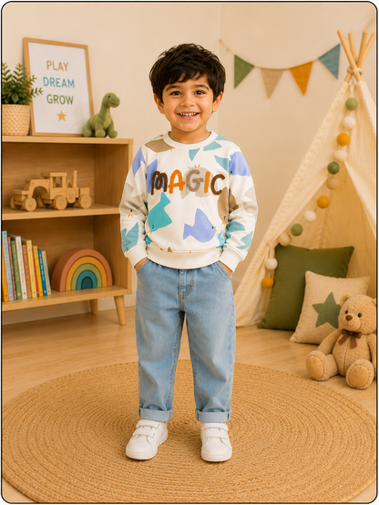 Sea World Printed Kids Sweatshirt
