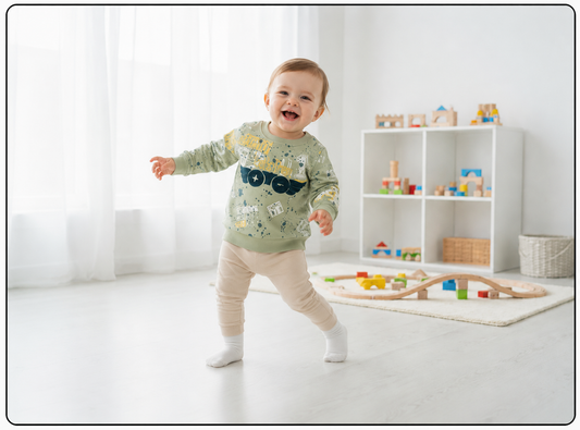 Adorable Ocean Print Sweatshirt for Kids
