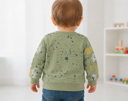 Adorable Ocean Print Sweatshirt for Kids