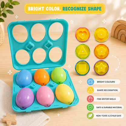 Colour Matching Eggs Shape Puzzle Toy for Kids