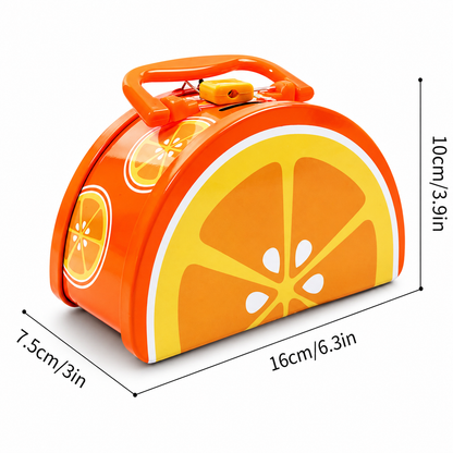 Metal Fruit Slice Piggy Bank for Kids