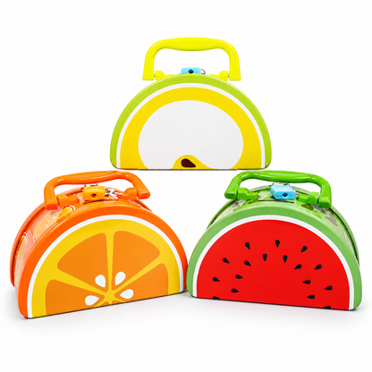 Metal Fruit Slice Piggy Bank for Kids