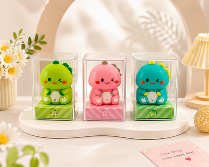 Cute Dinosaur Pencil Sharpener with Protective Case