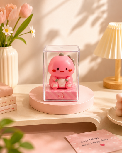 Cute Dinosaur Pencil Sharpener with Protective Case