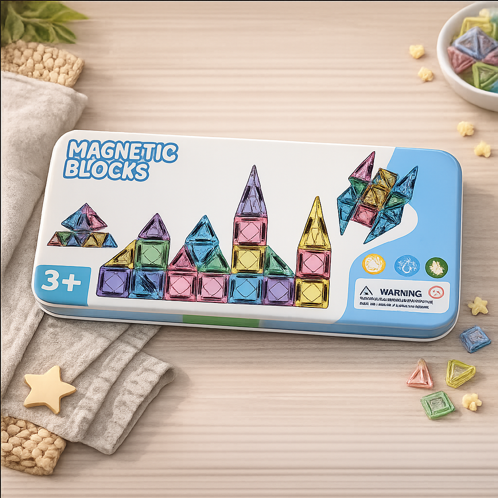 Magnetic Building Blocks Set for Kids (3+ Years)