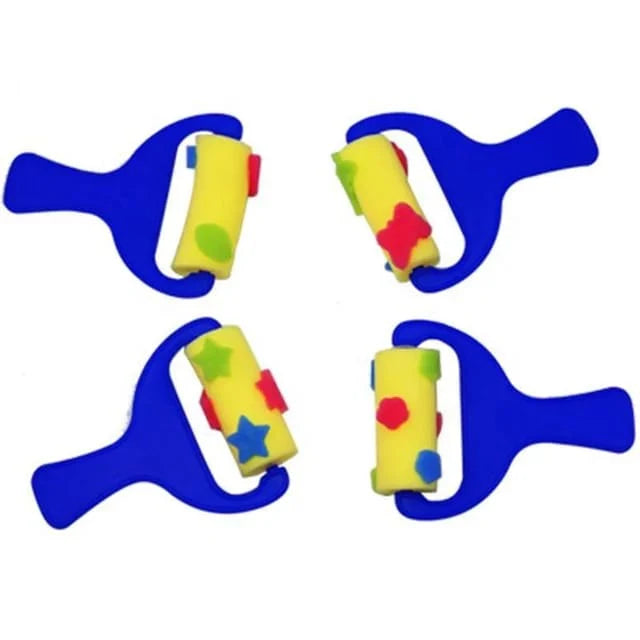 4PC SPONGE ROLLER WITH DESIGN