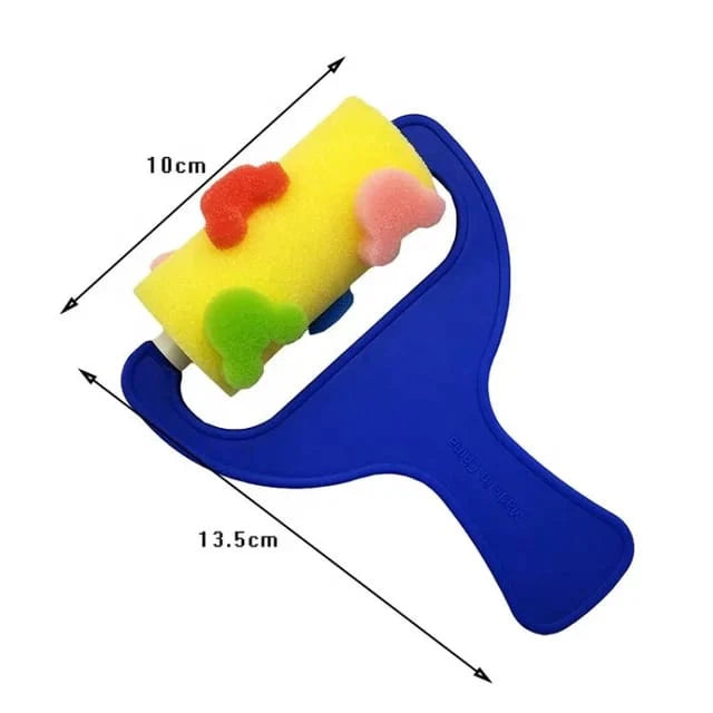 4PC SPONGE ROLLER WITH DESIGN