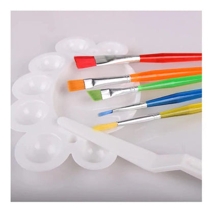 7PC PAINT BRUSH TP COLOR WITH TRAY A0117