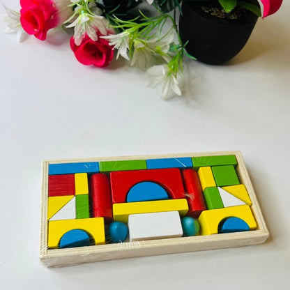 Wooden color blocks 26 pcs