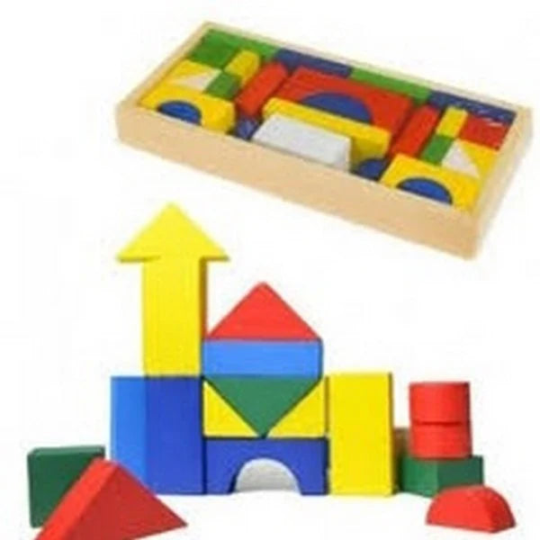 Wooden color blocks 26 pcs