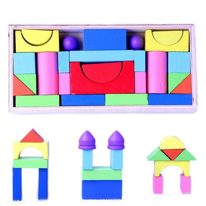 Wooden color blocks 26 pcs