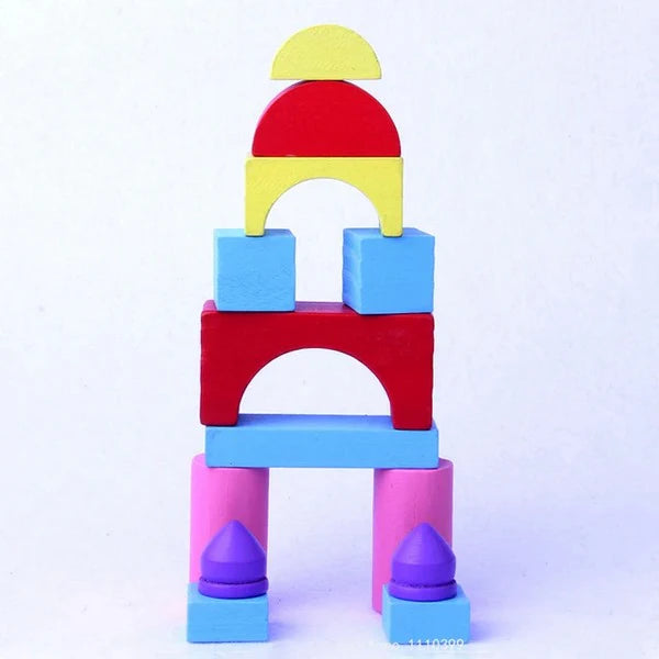 Wooden color blocks 26 pcs