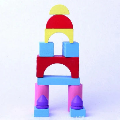 Wooden color blocks 26 pcs