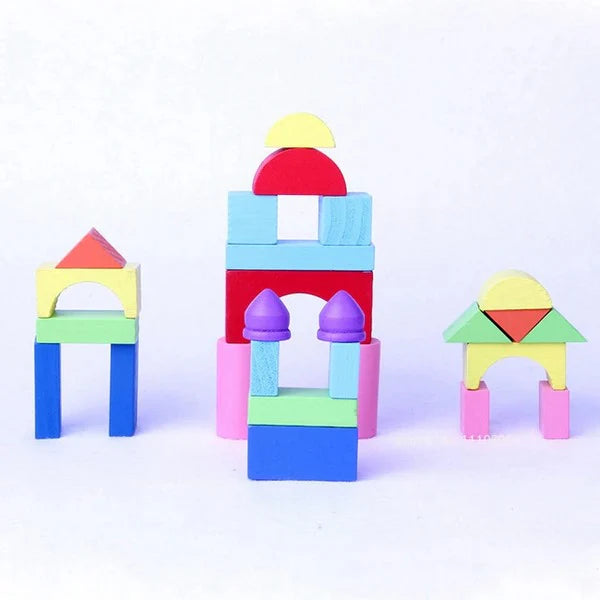 Wooden color blocks 26 pcs