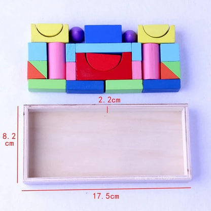 Wooden color blocks 26 pcs
