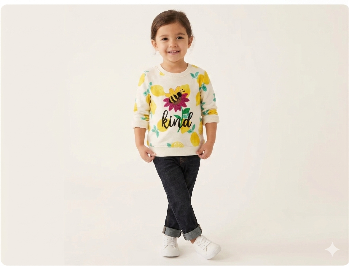 Kids Warm Sweatshirt – Ocean Theme