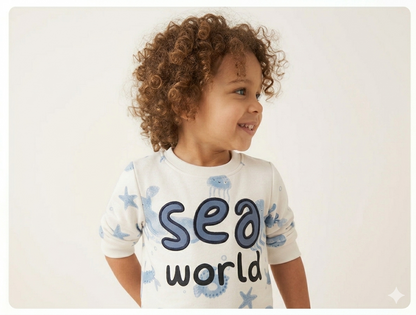 Baby Boys/Girls Sea World Cotton Sweatshirt