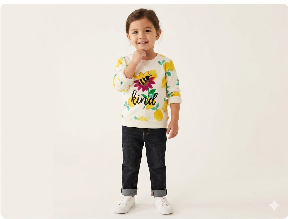 Kids Warm Sweatshirt – Ocean Theme