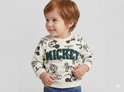 Sea Life Cartoon Printed Kids Sweatshirt