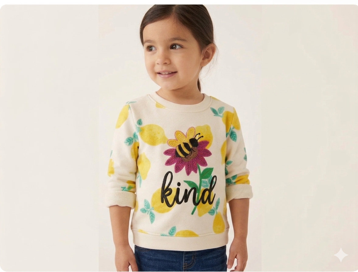Kids Warm Sweatshirt – Ocean Theme