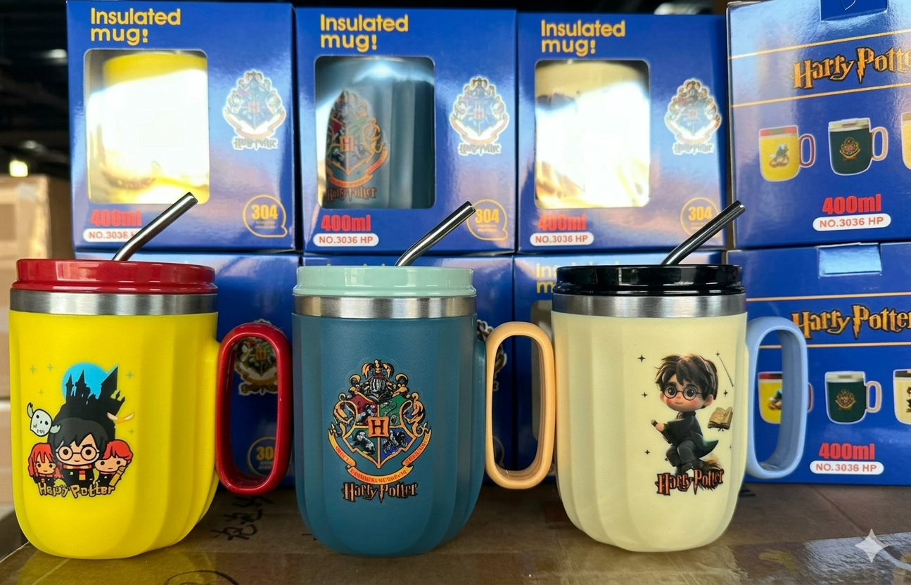 Harry Potter Insulated Magic Mug – 400ml Premium Stainless Steel Cup