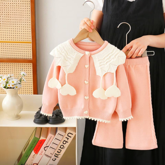 2Pcs Stylish Sweater Set for Girls | Winter Collection | Cozy & Trendy Outfit