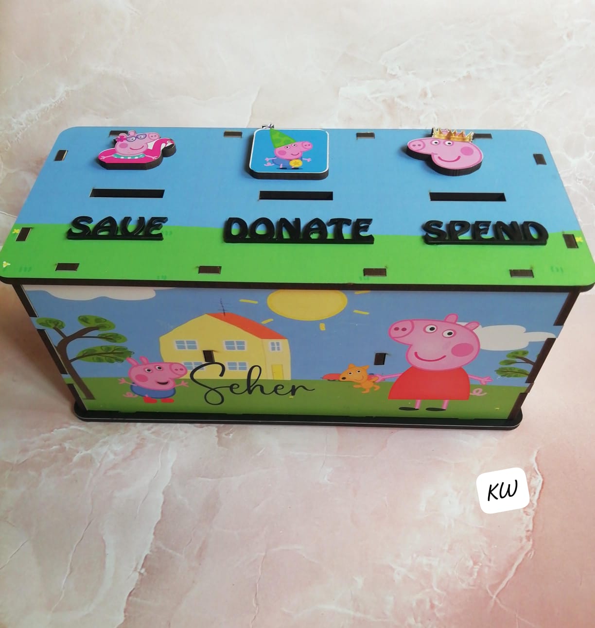 3-Slot Piggy Bank – Teach Your Kids to Save, Spend & Donate 💰🌟