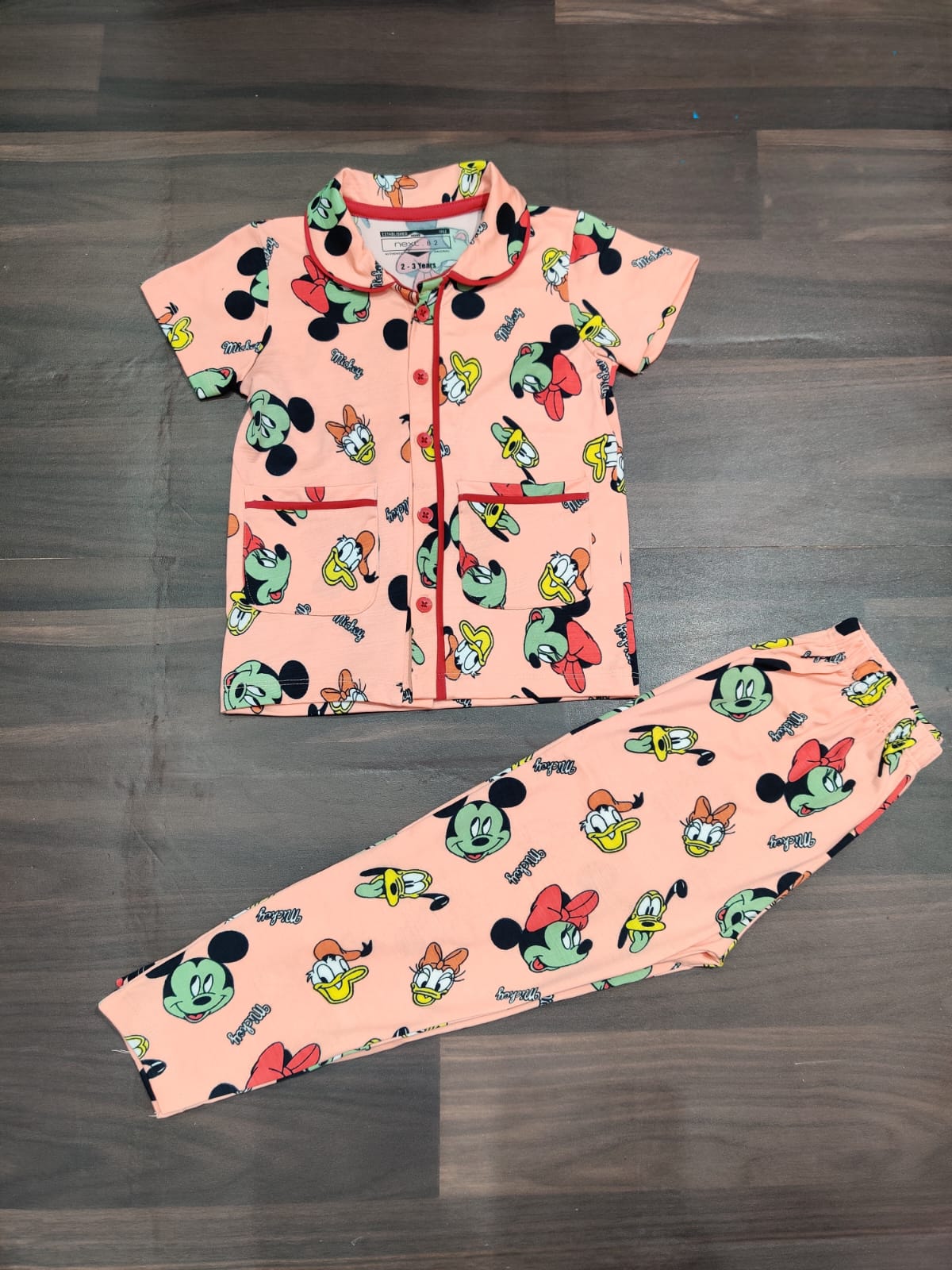 Cotton Nightwear Suit for Kids (Age 2–8 Years)