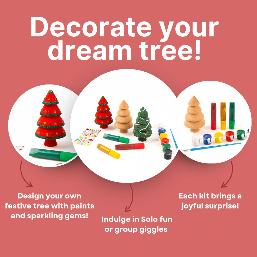 Wooden DIY Christmas Tree for Kids (Age 3+) – Creative Festive Fun!