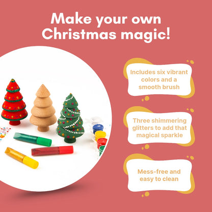 Wooden DIY Christmas Tree for Kids (Age 3+) – Creative Festive Fun!