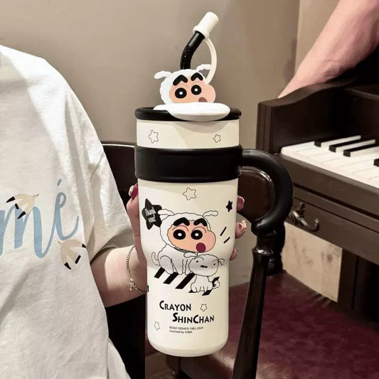 Cute & Stylish Insulated Water Bottle with Straw – Perfect for Students