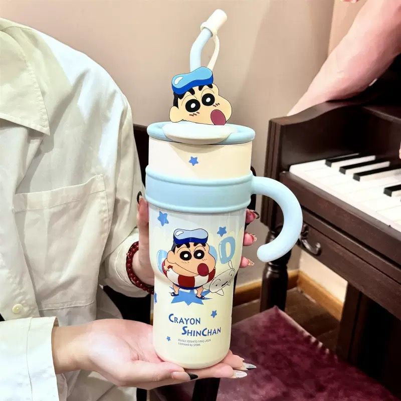 Cute & Stylish Insulated Water Bottle with Straw – Perfect for Students