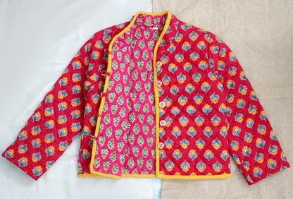 Premium Quilted Reversible Winter Jacket for Women | 2-in-1 Stylish Warm Wear