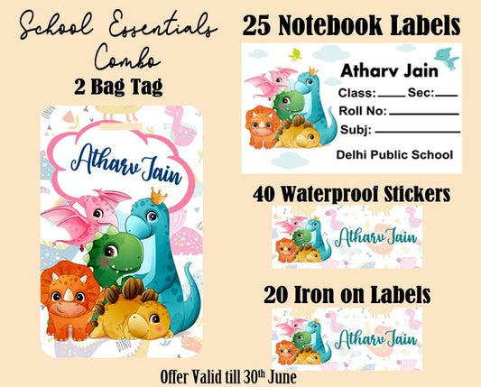 📚🎒 School Essential Combo – Personalized & Durable! 🎒📚