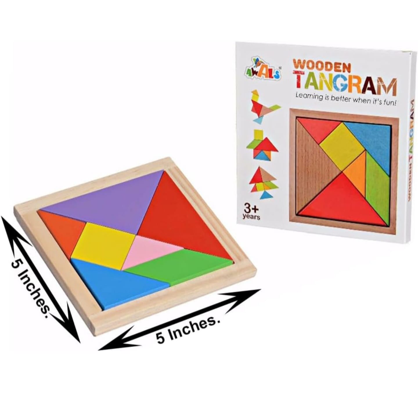 Wooden Tangram Puzzle Educational and Learning Toy,  Birthday Return Gifts for Kids